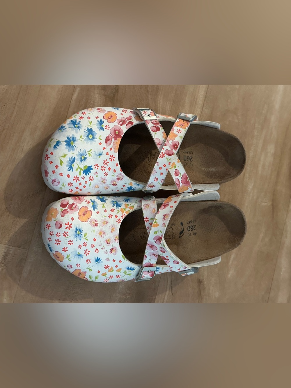 WOMAN BIRKIS FLORAL SIZE 40